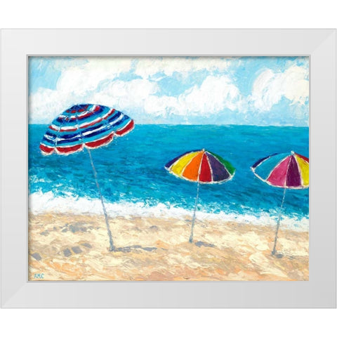 At The Shore I White Modern Wood Framed Art Print by Coolick, Ann Marie