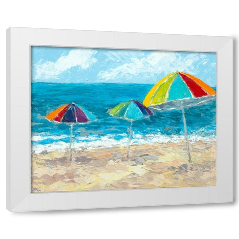At The Shore II White Modern Wood Framed Art Print by Coolick, Ann Marie