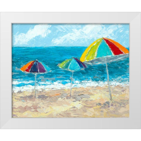 At The Shore II White Modern Wood Framed Art Print by Coolick, Ann Marie