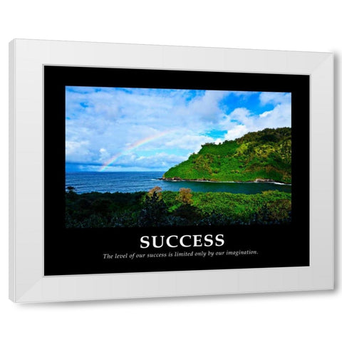 Success White Modern Wood Framed Art Print by Nawrocke, Bruce