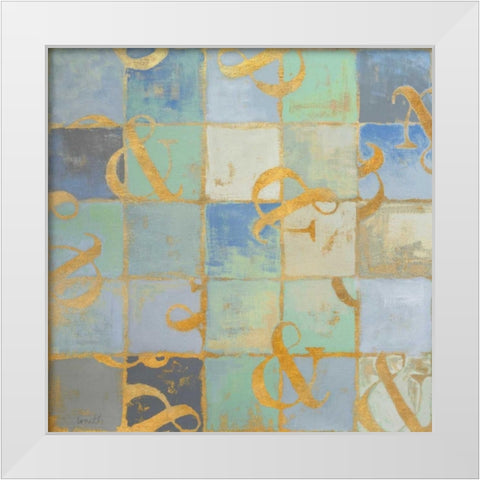 The Twenty Seventh Letter White Modern Wood Framed Art Print by Loreth, Lanie