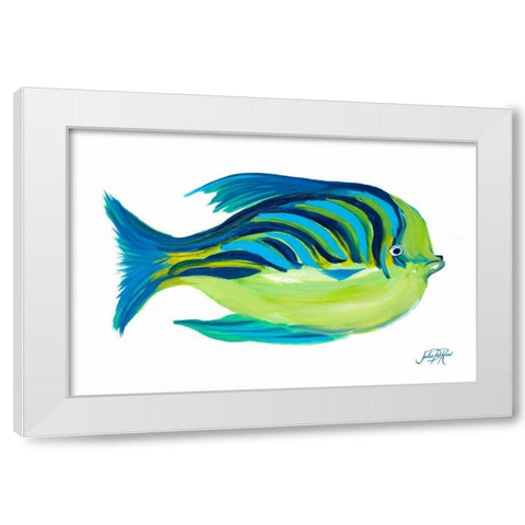 Fishy I White Modern Wood Framed Art Print by DeRice, Julie