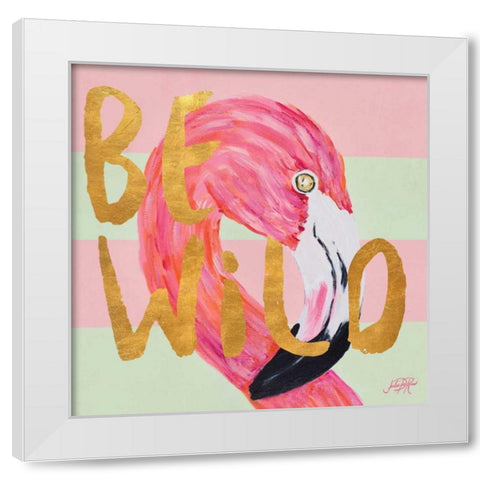 Be Wild and Unique II White Modern Wood Framed Art Print by DeRice, Julie
