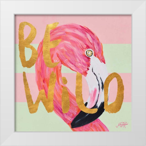 Be Wild and Unique II White Modern Wood Framed Art Print by DeRice, Julie
