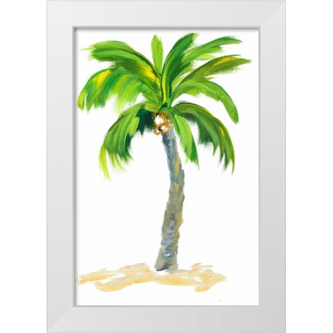 Palm Days VI White Modern Wood Framed Art Print by DeRice, Julie
