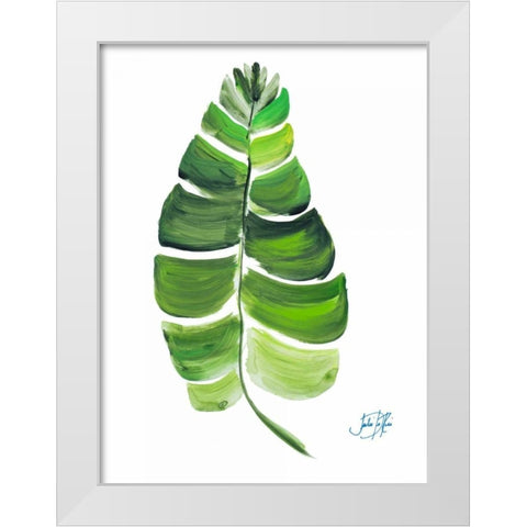 Giant Palm Leaf II White Modern Wood Framed Art Print by DeRice, Julie