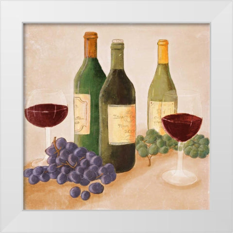 From the Vineyard White Modern Wood Framed Art Print by Josefina