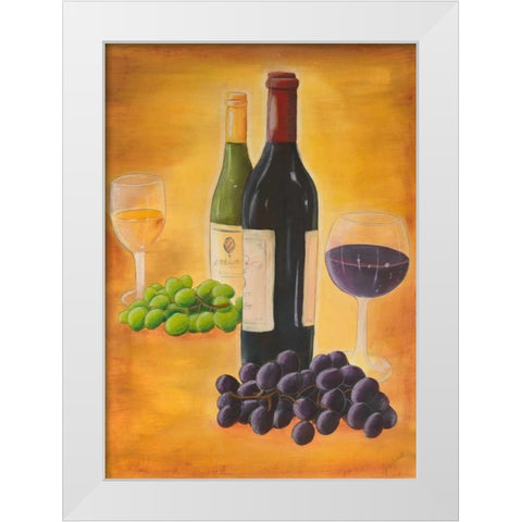 From the Vineyard I White Modern Wood Framed Art Print by Josefina
