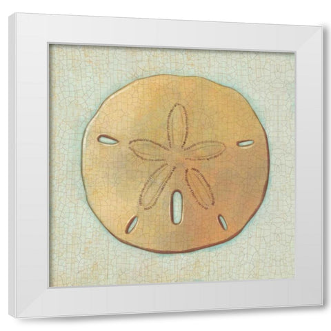 Coastal Treasures IV White Modern Wood Framed Art Print by Josefina
