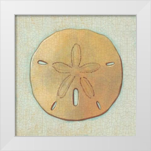 Coastal Treasures IV White Modern Wood Framed Art Print by Josefina