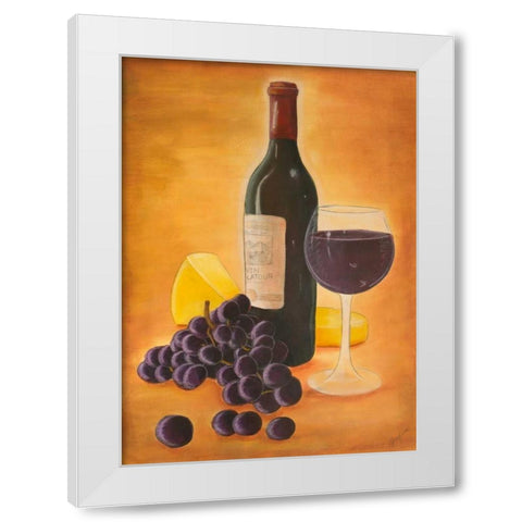 From the Vineyard II White Modern Wood Framed Art Print by Josefina