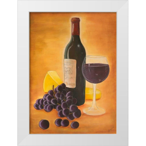From the Vineyard II White Modern Wood Framed Art Print by Josefina