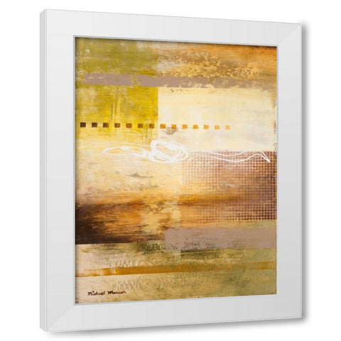 Warmth Coming Through I White Modern Wood Framed Art Print by Marcon, Michael