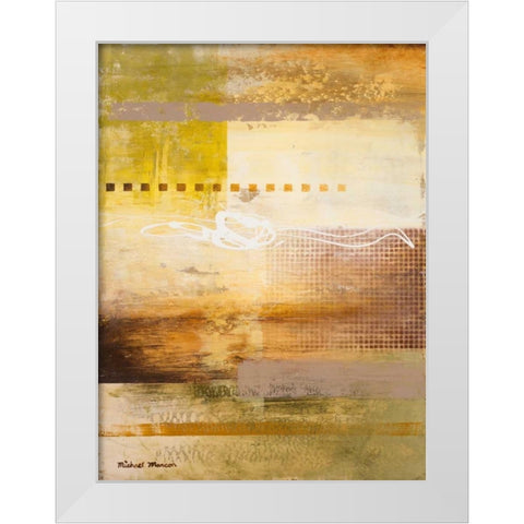 Warmth Coming Through I White Modern Wood Framed Art Print by Marcon, Michael