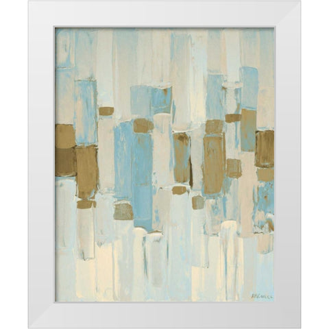 Muted Rhizome I White Modern Wood Framed Art Print by Coolick, Ann Marie