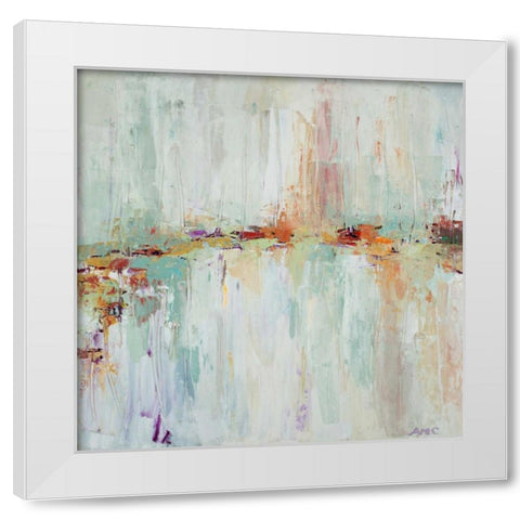 Abstract Rhizome Square White Modern Wood Framed Art Print by Coolick, Ann Marie