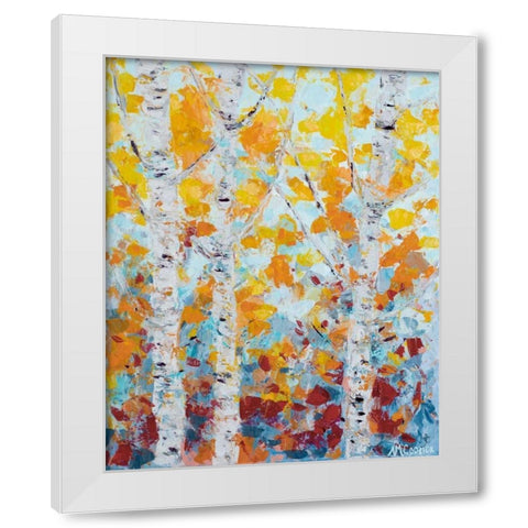 Aspen October I White Modern Wood Framed Art Print by Coolick, Ann Marie