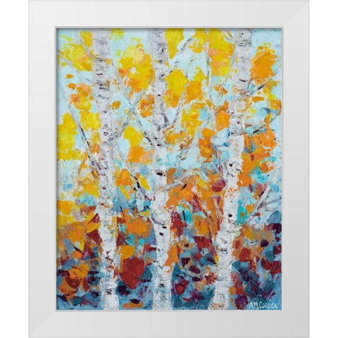 Aspen October II White Modern Wood Framed Art Print by Coolick, Ann Marie