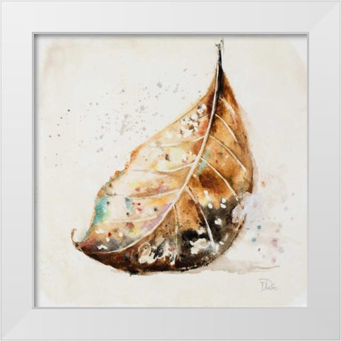 Global Leaves II White Modern Wood Framed Art Print by Pinto, Patricia