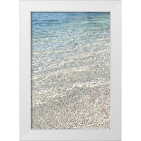 Crystal Clear Waters White Modern Wood Framed Art Print by Gardner, Sarah