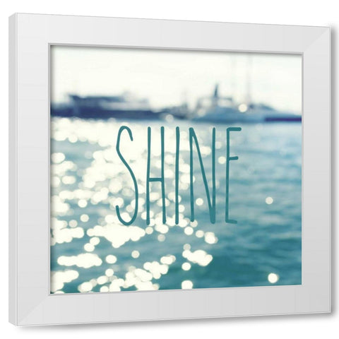 Shine In The Ocean White Modern Wood Framed Art Print by Gardner, Sarah