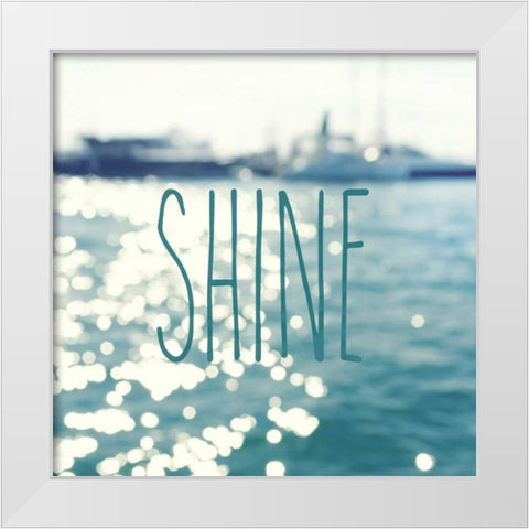 Shine In The Ocean White Modern Wood Framed Art Print by Gardner, Sarah