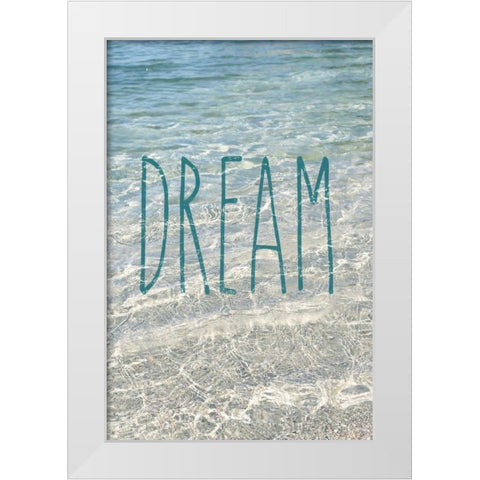 Dream White Modern Wood Framed Art Print by Gardner, Sarah