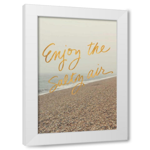 Enjoy the Salty Air White Modern Wood Framed Art Print by Gardner, Sarah