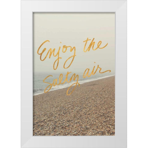 Enjoy the Salty Air White Modern Wood Framed Art Print by Gardner, Sarah