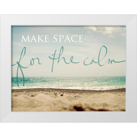 Make Space White Modern Wood Framed Art Print by Gardner, Sarah