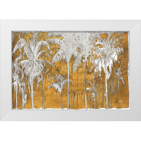 Luxe Palms II White Modern Wood Framed Art Print by Pinto, Patricia
