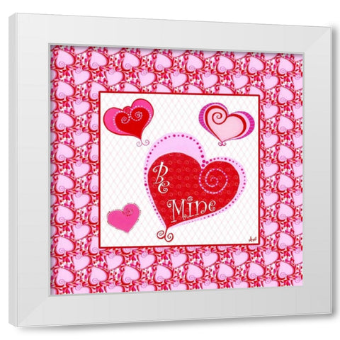 Art for the Heart II White Modern Wood Framed Art Print by Metz, Andi