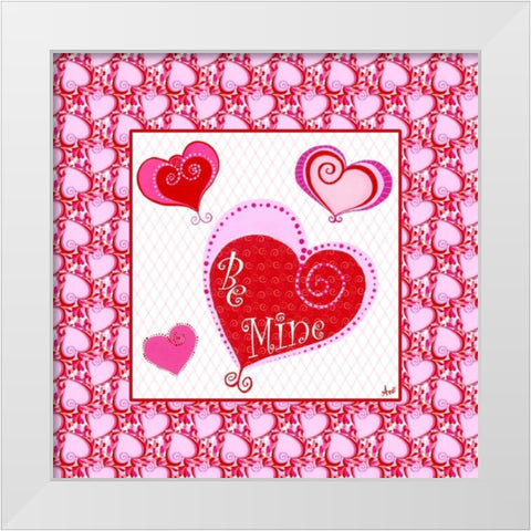 Art for the Heart II White Modern Wood Framed Art Print by Metz, Andi