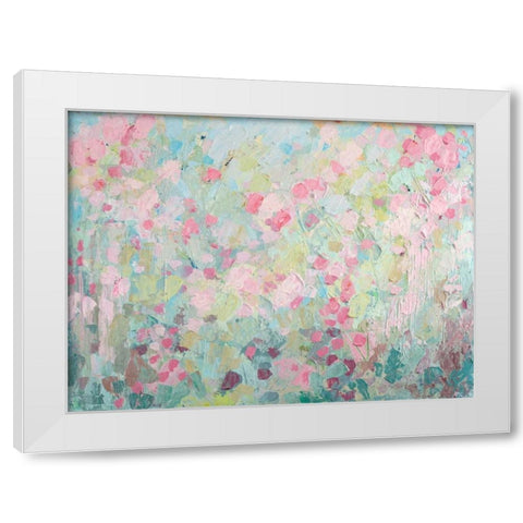 Dancing Sakura Tree White Modern Wood Framed Art Print by Coolick, Ann Marie