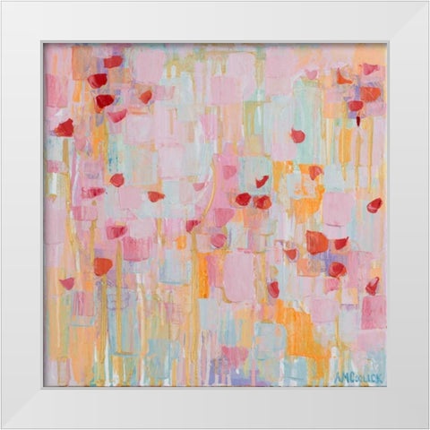 Flutter Kisses I White Modern Wood Framed Art Print by Coolick, Ann Marie
