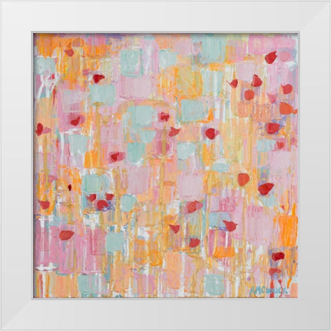 Flutter Kisses II White Modern Wood Framed Art Print by Coolick, Ann Marie