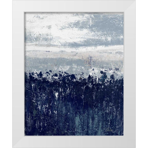 Indigo Contemporary II White Modern Wood Framed Art Print by Pinto, Patricia