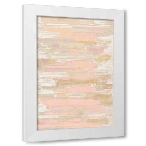 Blush Rhizome White Modern Wood Framed Art Print by Coolick, Ann Marie