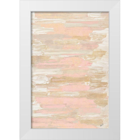Blush Rhizome White Modern Wood Framed Art Print by Coolick, Ann Marie