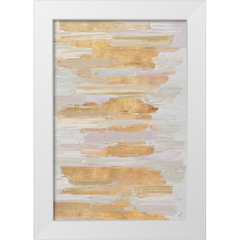 Gold Rhizome White Modern Wood Framed Art Print by Coolick, Ann Marie