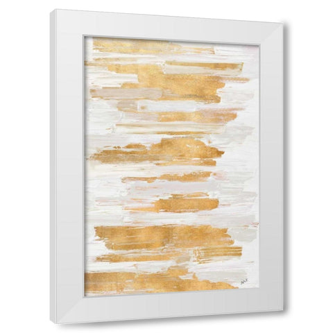 Gold Rhizome White Modern Wood Framed Art Print by Coolick, Ann Marie