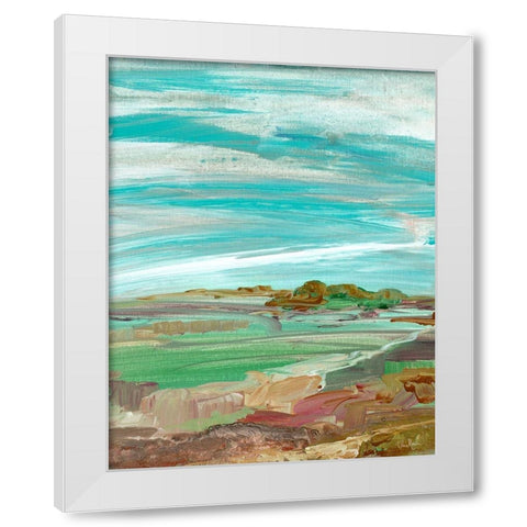 My Dream Land I White Modern Wood Framed Art Print by Maria, Robin