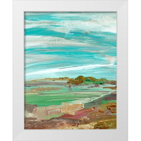 My Dream Land I White Modern Wood Framed Art Print by Maria, Robin