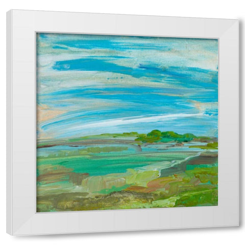 My Land I White Modern Wood Framed Art Print by Maria, Robin