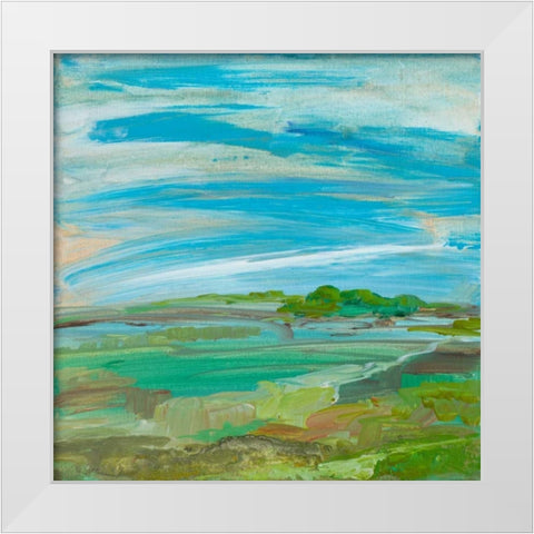 My Land I White Modern Wood Framed Art Print by Maria, Robin