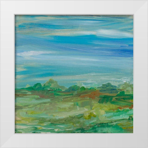 My Land II White Modern Wood Framed Art Print by Maria, Robin