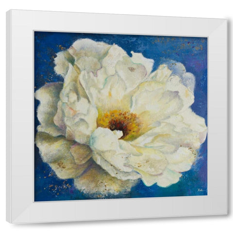 Zuzu Peony I White Modern Wood Framed Art Print by Pinto, Patricia