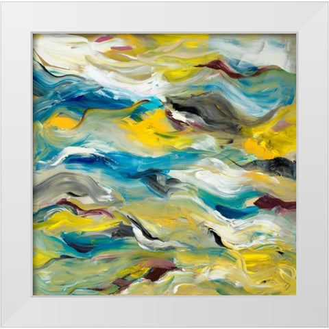 Color of Cadence White Modern Wood Framed Art Print by Loreth, Lanie