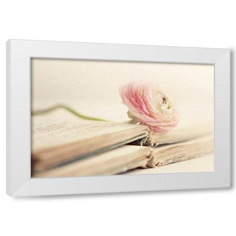Peony Books White Modern Wood Framed Art Print by Gardner, Sarah