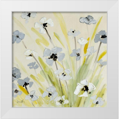 Moon Garden White Modern Wood Framed Art Print by Loreth, Lanie